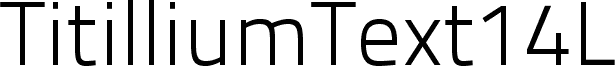 TitilliumText14L-250wt