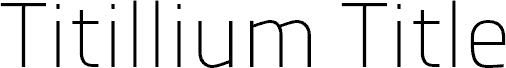 TitilliumTitle12