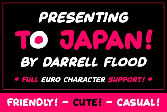 To Japan Druh písma