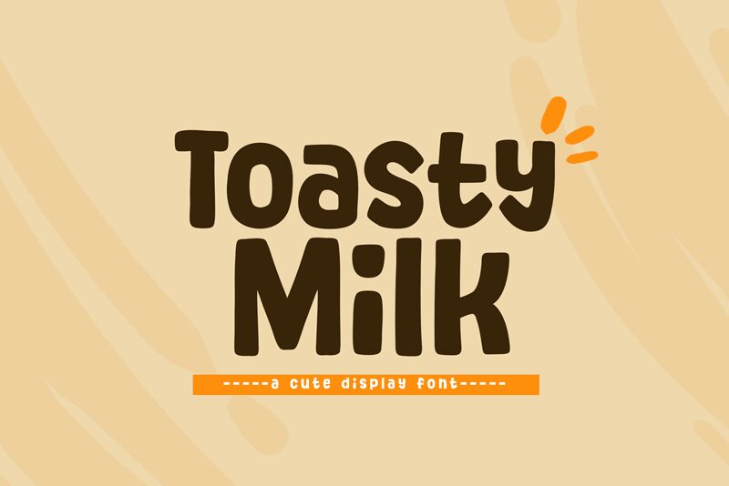 Toasty Milk Schriftart