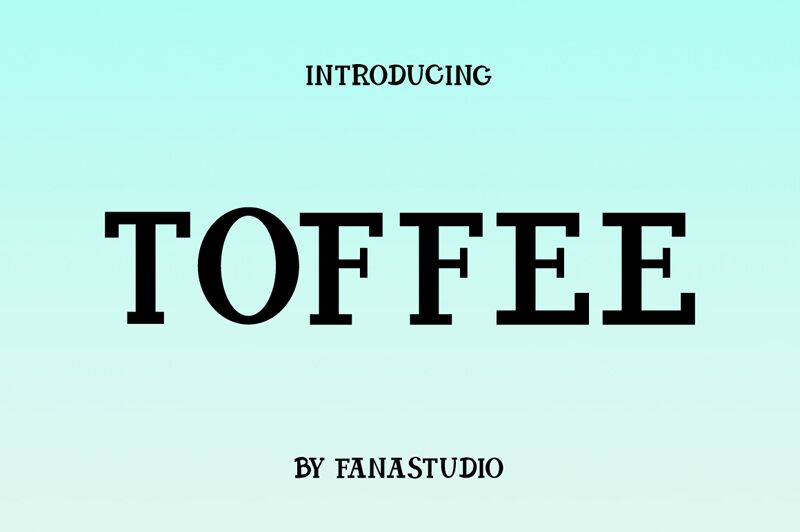 TOFFEE Schriftart