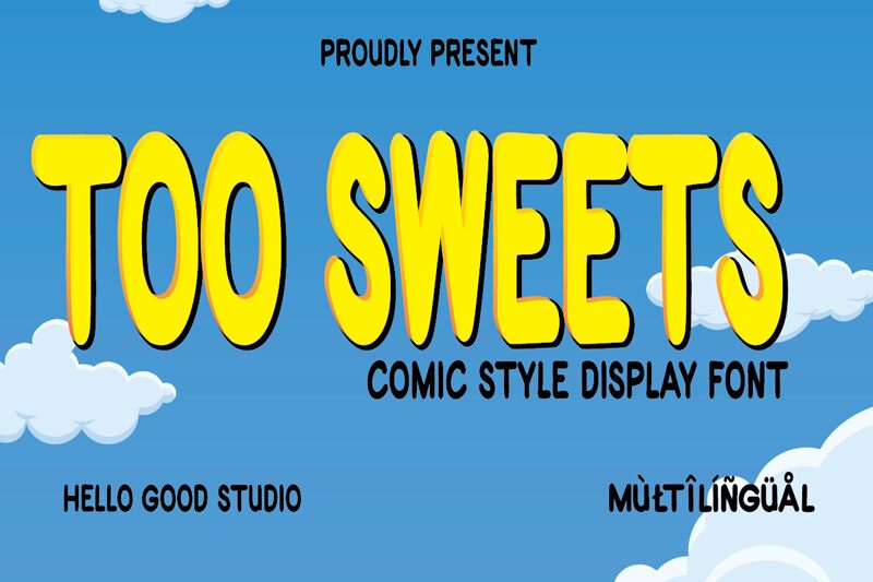 TOO SWEETS Schriftart