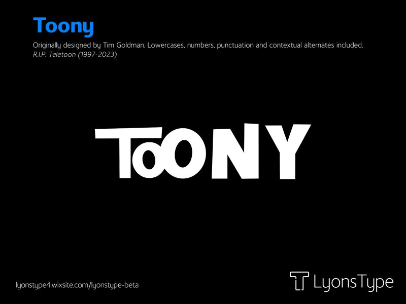 Toony Czcionka