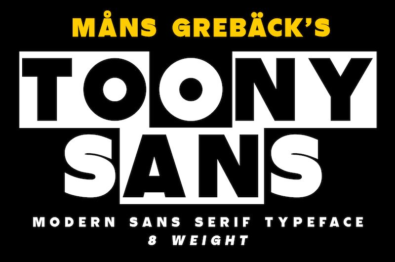 Toony Sans Schriftart