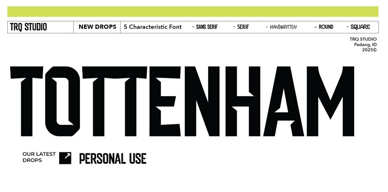 Tottenham 字体