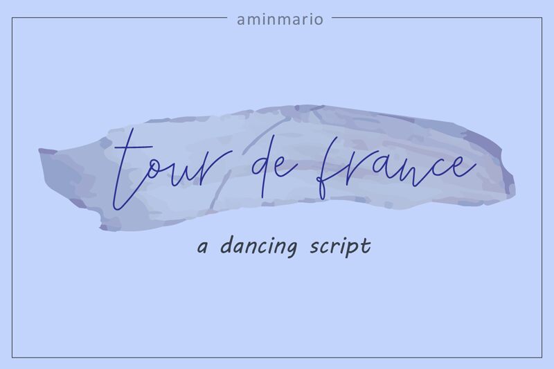 tour de france 字体