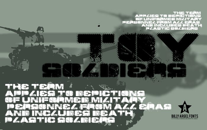 TOY_SOLDIERS Czcionka