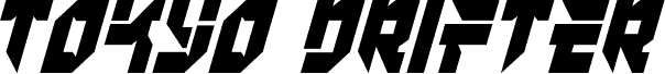 Tokyo Drifter Condensed Italic