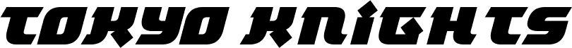 Ukážka písma Tokyo Knights Italic
