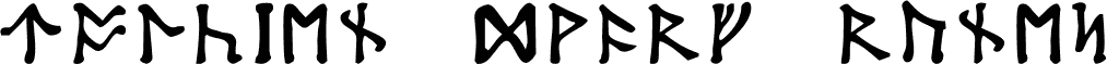 Tolkien Dwarf Runes