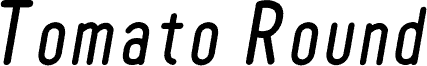 Tomato Round Condensed Oblique