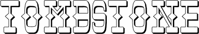 Preview of the Tombstone Shadow font