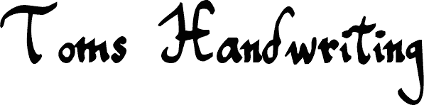 Toms Handwriting font | Fonts2u.com