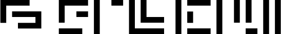 Preview of the tøp alphabet Regular font
