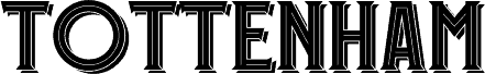 Tottenham Personal 3 字体