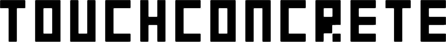 Touch Count Font TOUCHCONCRETE font