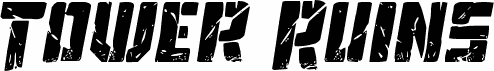 Tower Ruins Drop-Case Italic