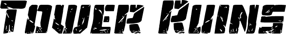Tower Ruins Expanded Italic