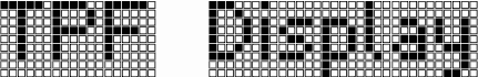 Preview of the TPF Display font