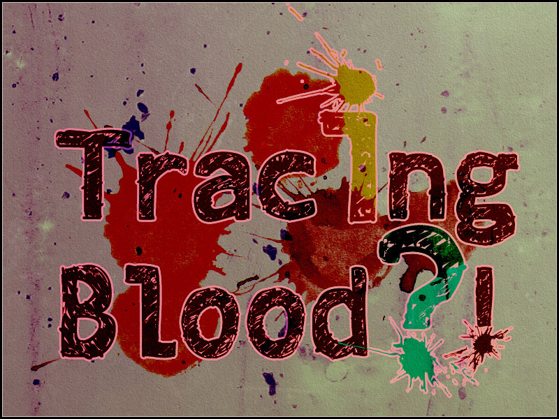 Tracing Blood Schriftart