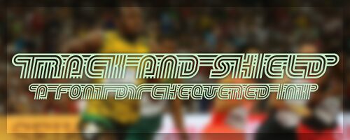 Track and Shield Schriftart