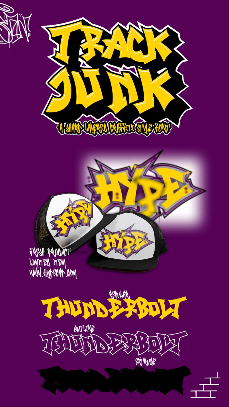 Track Junk Druh písma