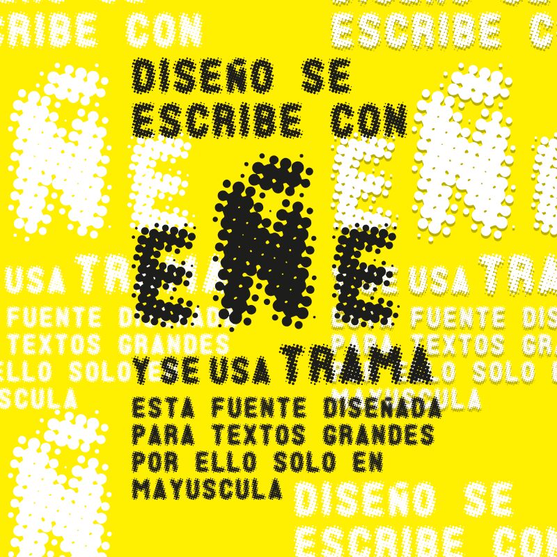 TRAMAPUNTO Schriftart