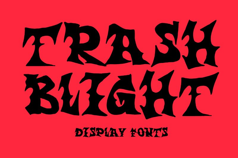 TrashBlightDEMO — Prezentace písma