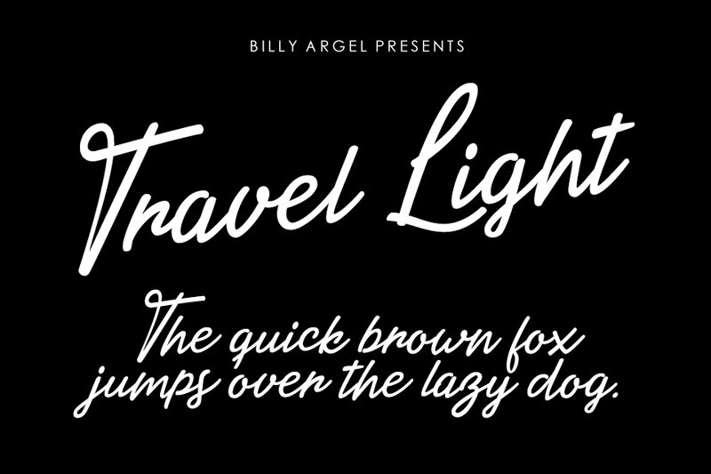 Travel Light Schriftart