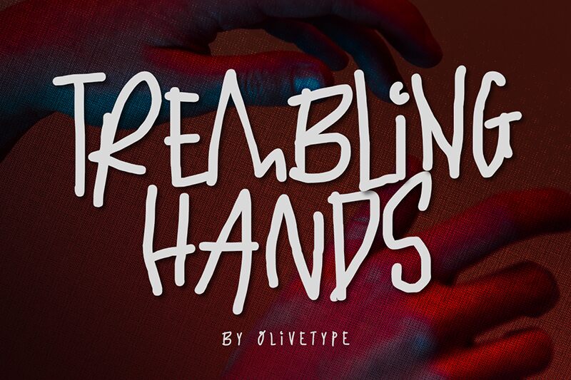 Trembling Hands Schriftart