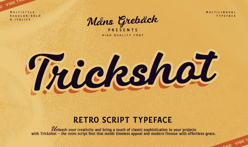 Trickshot Schriftart