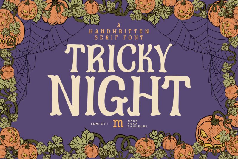 Tricky Night Schriftart