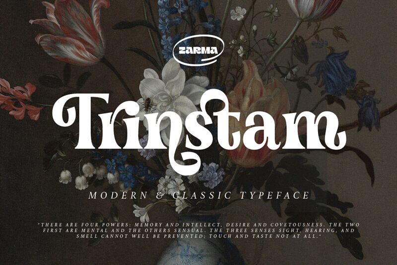 Trinstam Schriftart