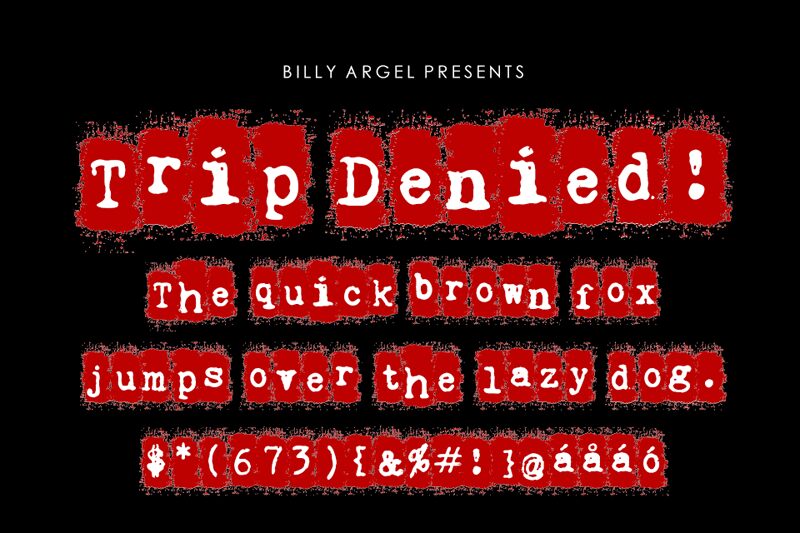 Trip Denied フォント