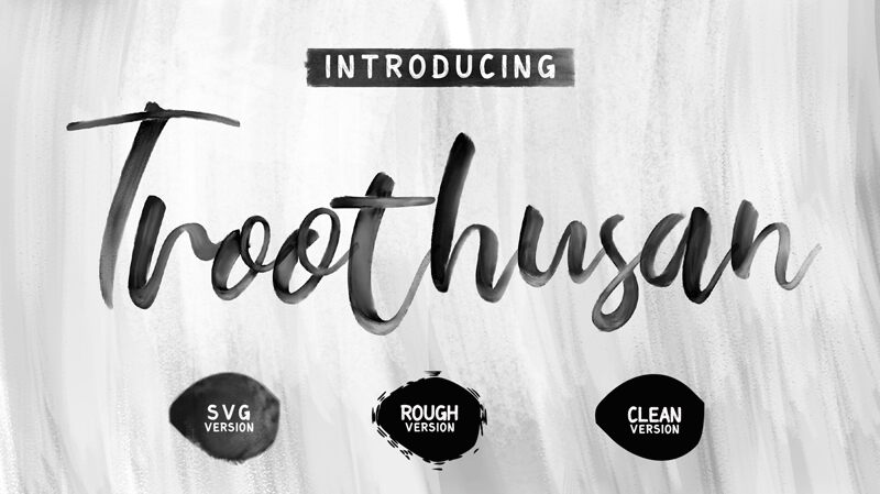 Troothusan Schriftart