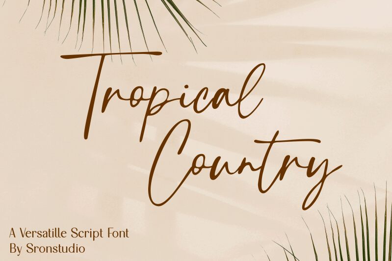 Tropical Country Schriftart