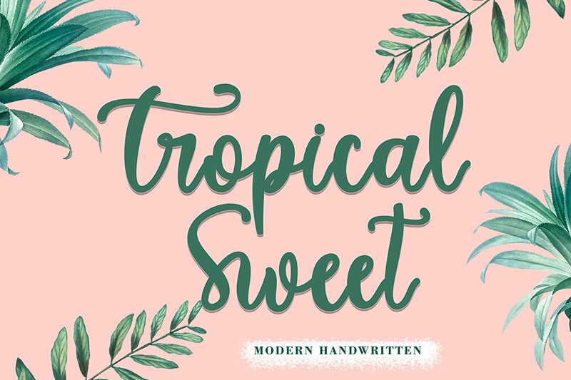 Tropical Sweet Czcionka