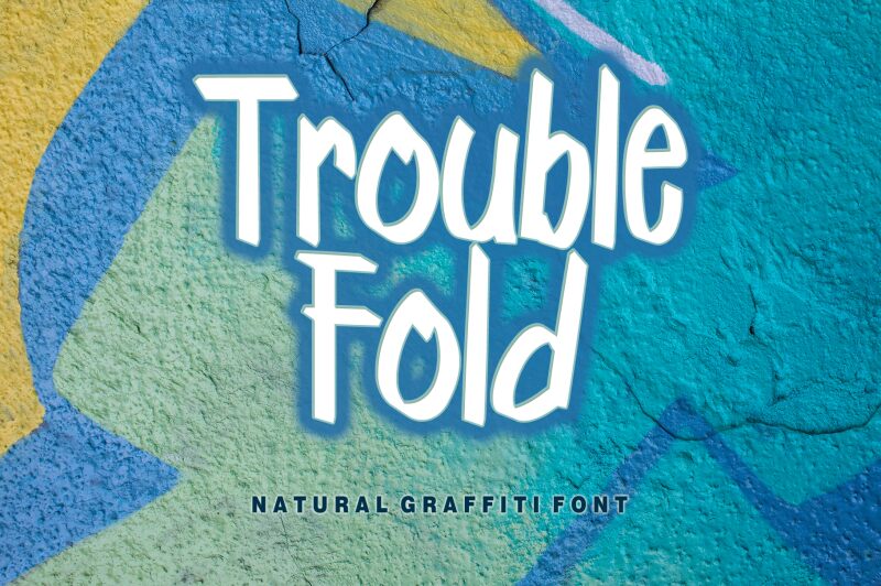 Trouble Fold Schriftart