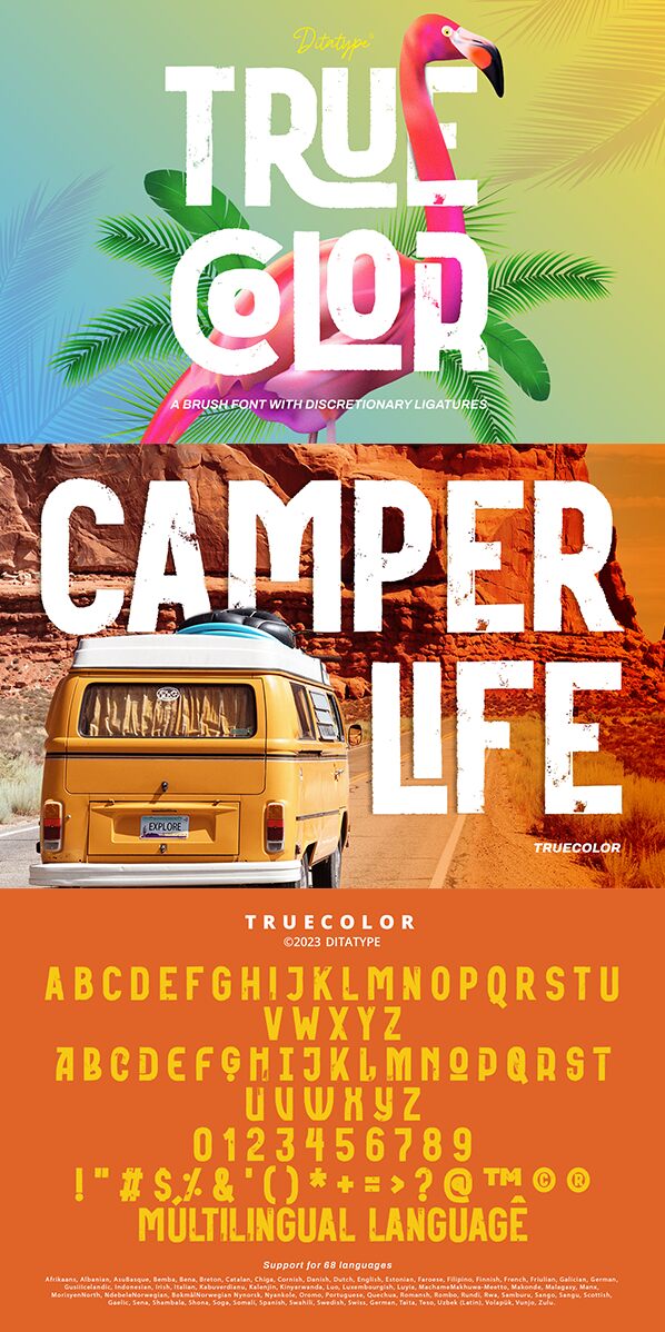 Truecolor Czcionka