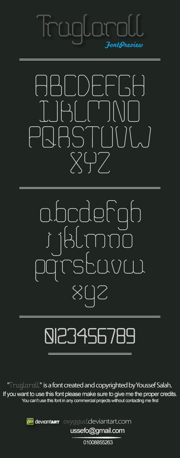 Truglaroll Font