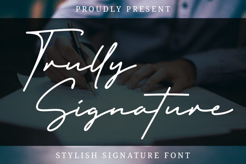 Trully Signature Schriftart