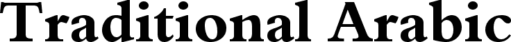 Traditional Arabic Bold
