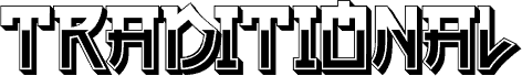 Traditional Pattern Regular font