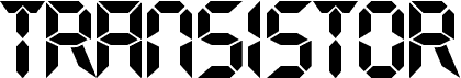 Preview of the Transistor Regular font
