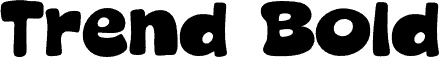 Preview of the Trend Bold font