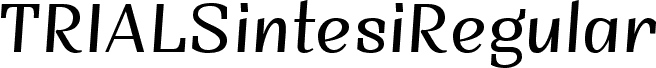 TRIALSintesiRegular Italic