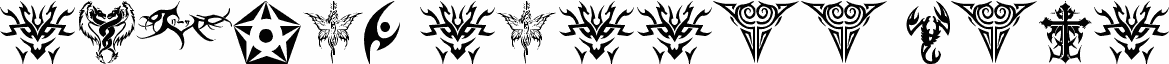 tribal tattoo font