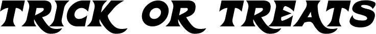 Trick Or Treats Italic