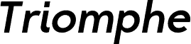 Triomphe Italic