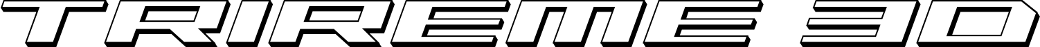 Trireme 3D Italic